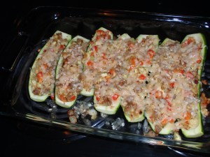 cooked zucchini boats