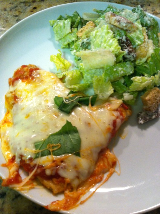 Oven Baked Chicken Parm