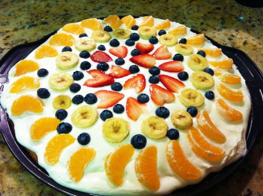 Fruit Topped Cookie Pizza
