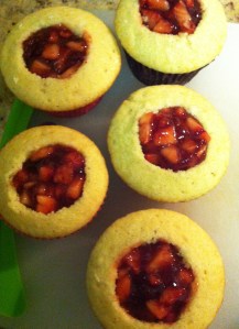 Champagne Strawberry Cupcakes