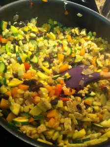 Tempeh Vegetable Burritos