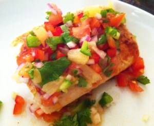Tropical Mahi Mahi with Pineapple Salsa